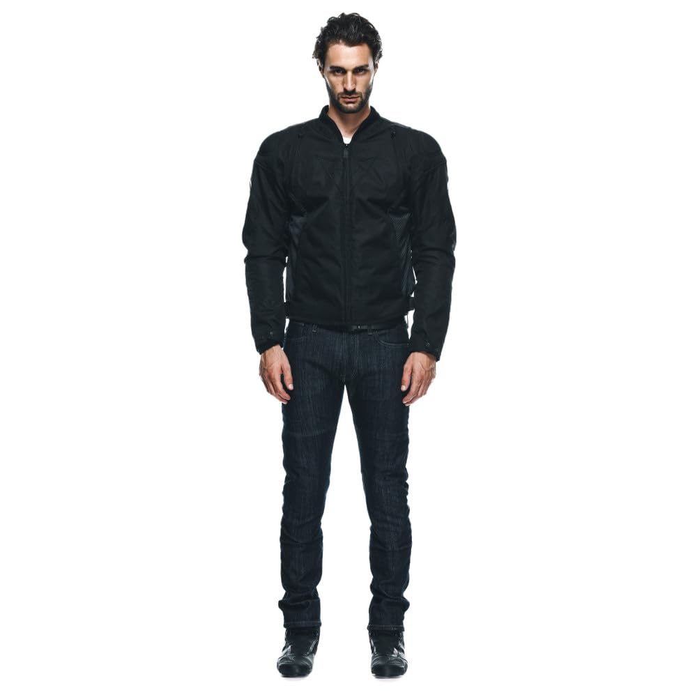 Dainese - Avro 5 Tex Jacket, Chaqueta de Moto de Tela con Protectores de Hombros