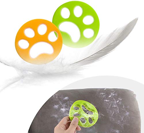 CAMTOA Depiladora para mascotas para lavandería, Verde [4 piezas]