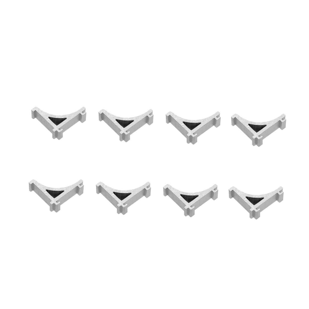8Pcs Freezer Clips for Refrigerator Support Hooks and Cooler Shelf Brace Fits Family Refrigerators Sturdy Aluminium Design