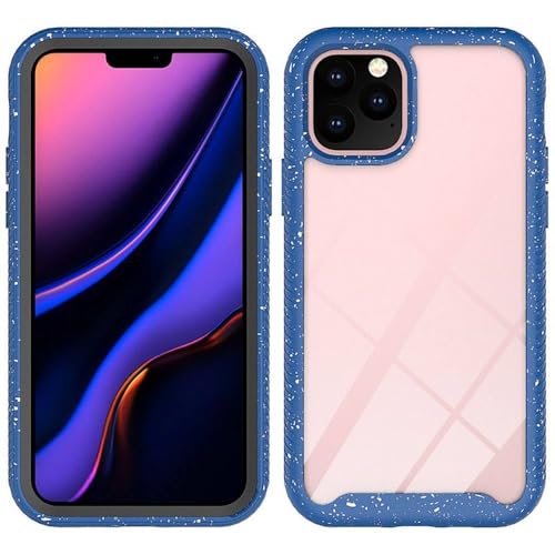Coque iPhone de Luxe transparente et antichoc en TPU bleu foncé