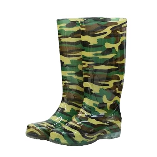 Image of Durable Rubber Boots for Men & Women | Waterproof, Comfortable Work Boots with Sole for Outdoor Activities, Gardening & Farming - Non-Slip, Easy to Clean