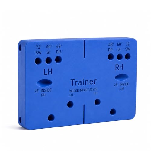 Uiuilz Weighted Golf Swing Alignment Trainer Aid Brick LH/RH Golfers Practice Aid with 9mm Holes for Standard Alignment RodsWeighted Already