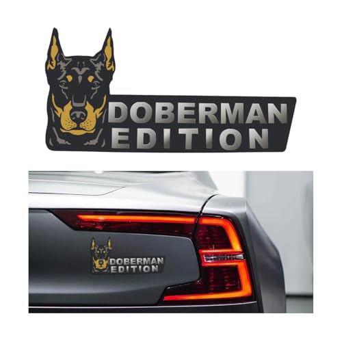 Image of Mandark Dog Edition Car Badge, 3D Dog Vehicle Laser Cutting Emblem, Cute Funy Animal Automotive Exterior Badge Rated Decal Sticker Decoration Accessories, Universal for Sedan SUV Truck (Type B)