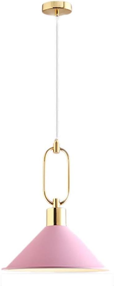 Machine Ceiling Light Indoor Ceiling Mount Ceiling Light Creative Wrought Iron Chandelier Restaurant Living Room Bedroom Ceiling Lamp Pendant Lighting Ceiling Light Fixture (Color : Pink)