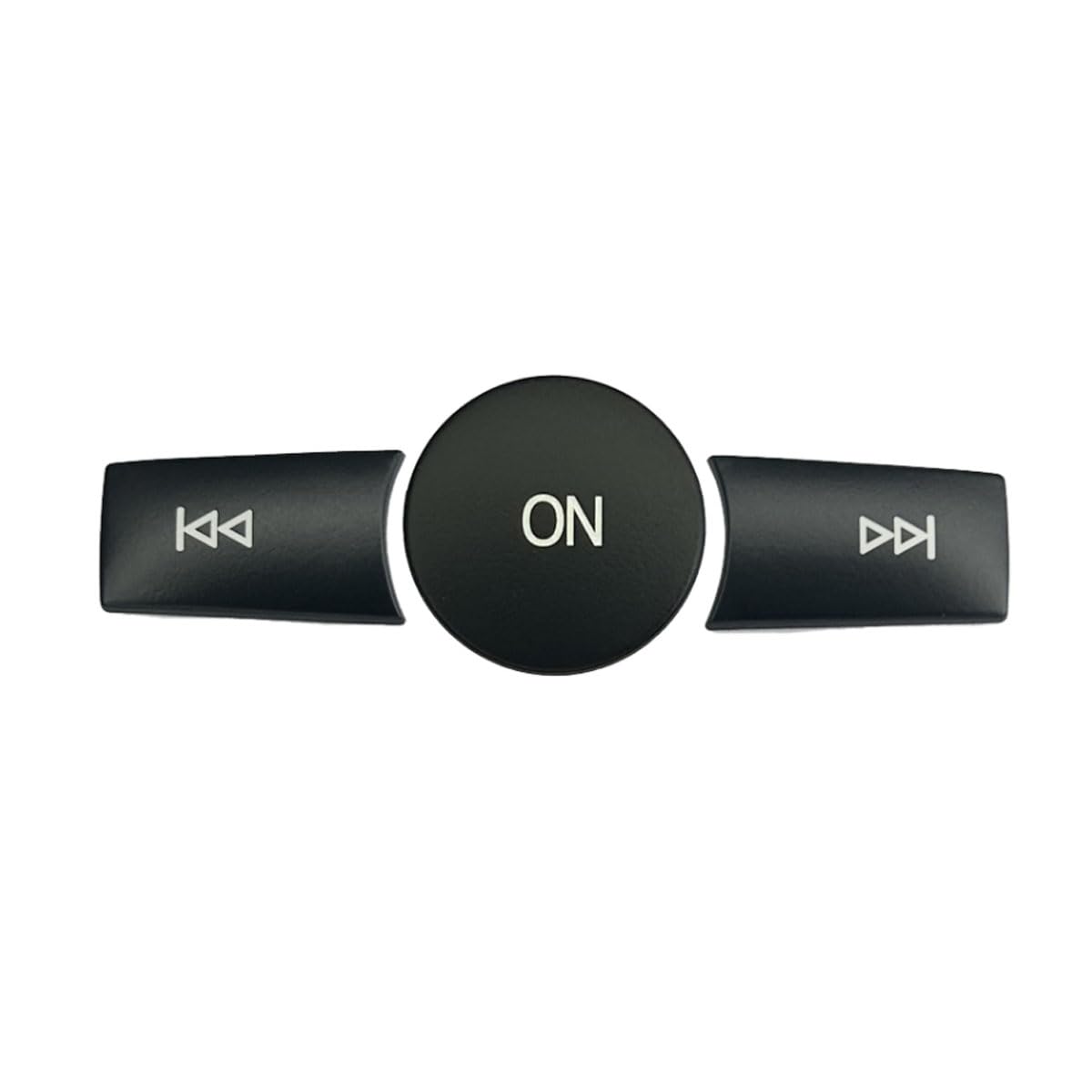 Car Radio ON Volume Button Cover Trim Decal Compatible with Mercedes Benz B C E G Class W246 W204 W212 ML W166 CL/SL/CLA/CLS/SLK(Black Model A)