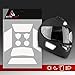 Autodomy Pegatinas Reflectantes Casco Moto Moteros Moteras Pack 9 Unidades para Moto Diseño Sport (Blanco/Plata Reflectante)