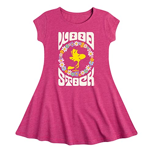 HYBRID APPAREL - Peanuts - Retro Floral Woodstock - Toddler & Youth Girls Fit & Flare Dress
