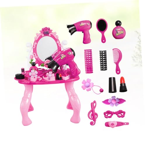 WHAMVOX Caixa Crianças Mesa De Maquiagem Beleza Brinquedos Cosméticos Crianças Brincar Vaidade Ferra
