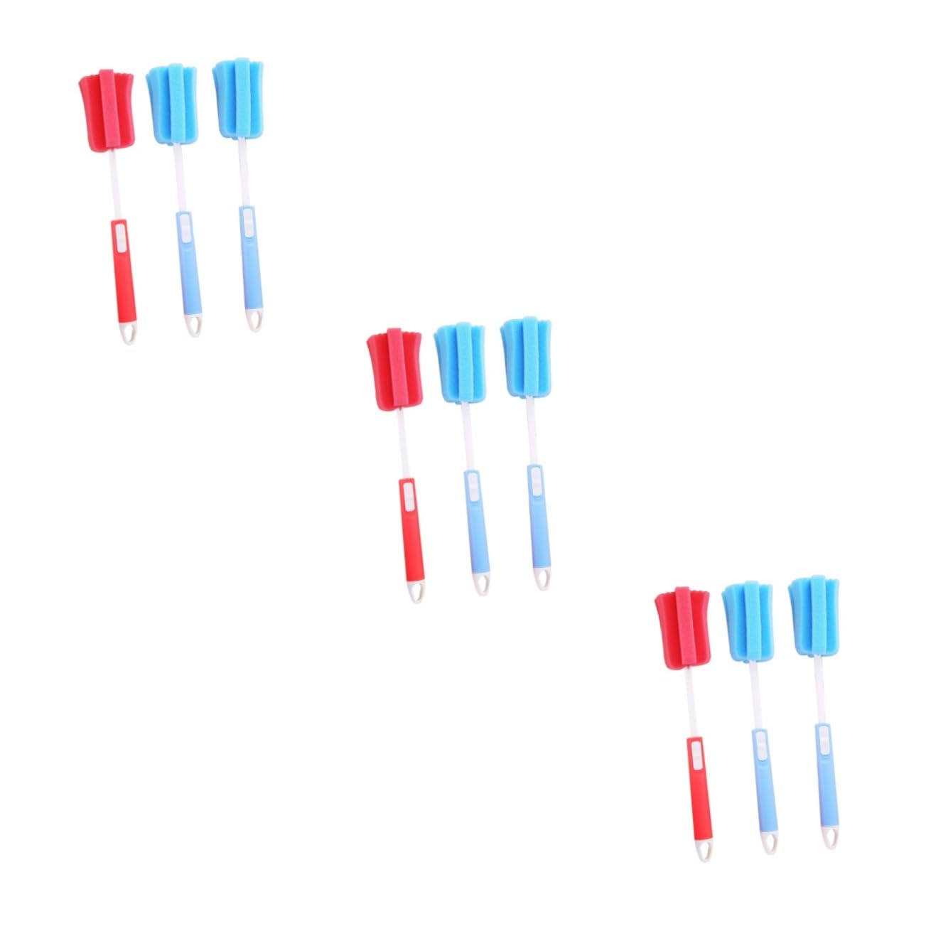 FOMIYES 9 Pcs Glass Washing Brush Sponge Bottle Brush Cup Brush Bottle Cleaning Brush