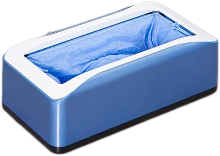 靴カバーマシン家庭用自動インテリジェント靴フィルムマシン使い捨て屋内カバーフットカバーマシン (Color : Blue, Size