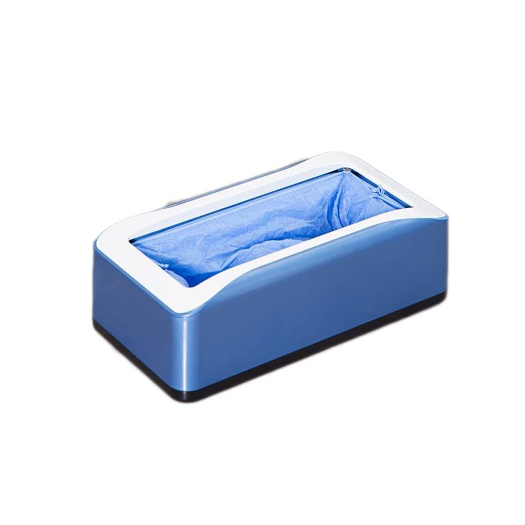 Máquina for Cubrir Zapatos Máquina de película for Zapatos Inteligente automática for el hogar Máquina for Cubrir pies desechable for Interiores (Color : BLU, Size : B)