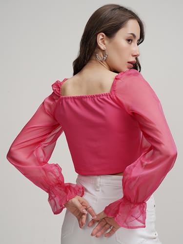 Image of Tokyo Talkies Women's Solid Regular Fit Shirt