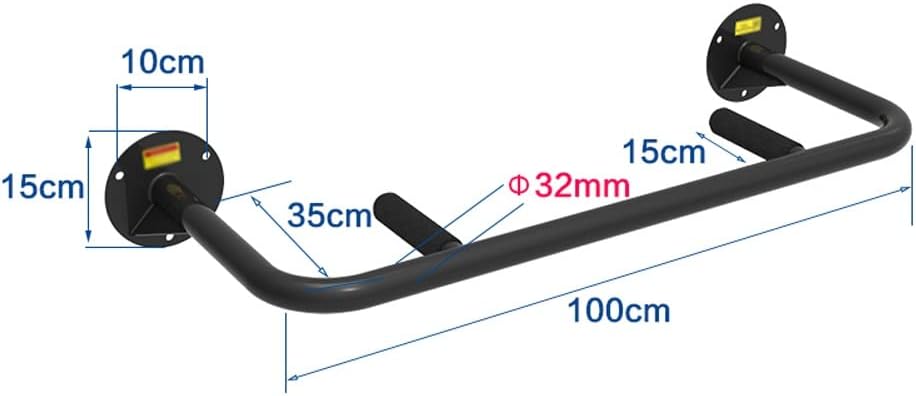 Stainless Steel Wall Mounted Pull Up Bar, Upper Body Workout Bar, Strength Training Fitness Equipment Chin-Up Frame Exercise Workout Equipment