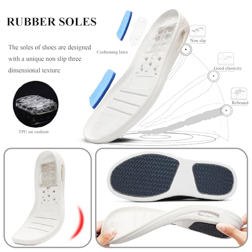 Diabetic Shoes for Women Wide Width Adjustable Lightweight Non Slip Air Cushion Men Walking Shoes Slippers for Elderly Edema Swollen Feet4