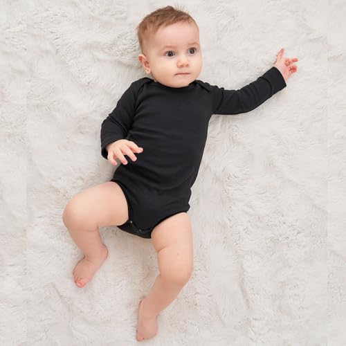 Enfants Chéris Baby Long Sleeve Bodysuit Newborn-24 Months 100% Cotton Pack of 32