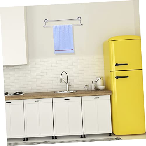 Porte-serviettes support polyvalent COLLBATH double barre mural 55cm - 8