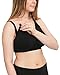 Kindred Bravely Sublime Simply Nursing Bras for Breastfeeding, Adjustable, Seamless & Wireless Maternity Bra (Black, Large Busty)