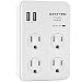 Bestten Wall Outlet Adapter Surge Protector with 2 USB Charging Ports (2.4A/Port, 3.1A Total), 4 Electrical Outlet Multipliers with Safety Covers, ETL Certified