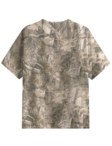 Oversized Camo T Shirts for Women Men Maple Leaf Short Sleeve Camo Tee Shirt Summer Casual Graphic Tops Streetwear2