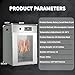 KZZAAO Food Dehydrator Machine, Stainless Steel Rotary Meat Dryer, Home Meat Dryer, Industrial Grade Dryer 30-90℃ Adjustment