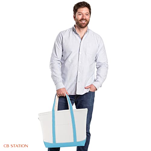 Bolso tote clásico mediano de lona para mujer miniatura 2