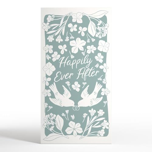Lovepop Doves & Flowers Wedding Money Holder Card for him for her, Happily ever after, 6.5", Premium display pop-up4