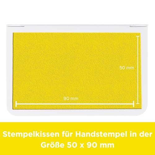 COLOP MAKE 1 Stempelkissen, sunny yellow, 50 x 90 mm, Kissen für traditionelle Handstempel und Kreativstempel