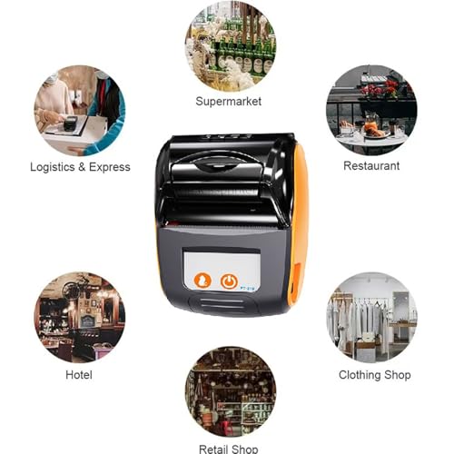 Image of Compactly Thermaled Printer with High Resolution Printing for Offices and Home Use Handheld Label Printer