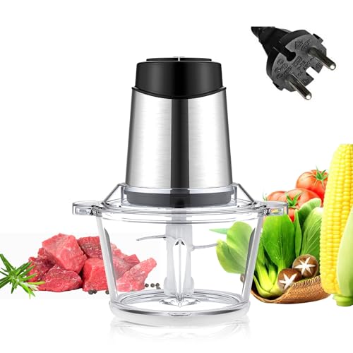 220V Food Processor & 2L Meat Grinder Chopper for for Meat,