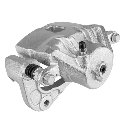 Image of Detroit Axle - Front Left Brake Caliper for 2005-2009 Hyundai Tucson 2005-2010 Kia Sportage Disc Brake Caliper w /Bracket 2006 2007 2008 2009 2010 Replacement Driver Side Assembly