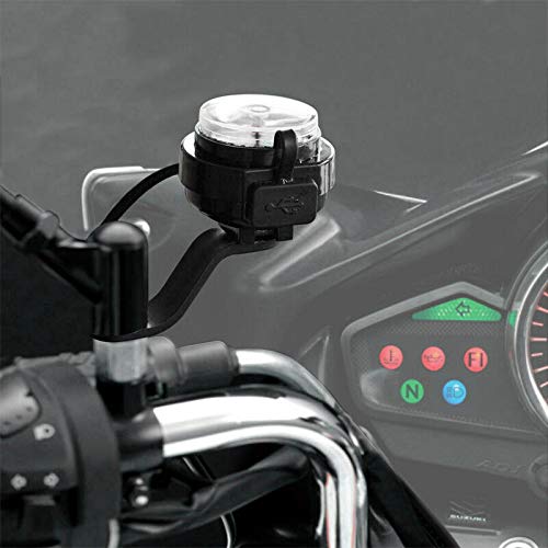Brújula cargadora USB impermeable para motocicleta miniatura 6