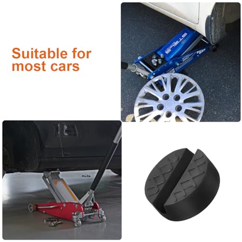 URAQT Wagenheber Gummiauflage, Universelle Gummiauflage für Fahrzeugheber für Wagenheber Hebebühnen Wagenheber Pad Adapter für Wagenheber Rangierwagenheber Unterstellbock Gummiklotz Gummiblock