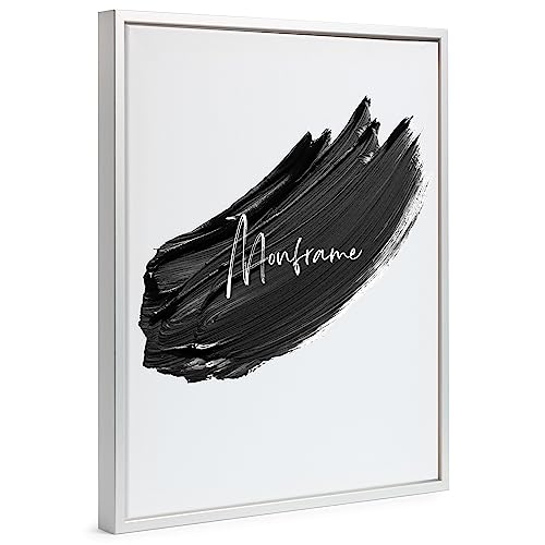 Monframe Schattenfugenrahmen - 80x100 cm - Silber - für Leinwandbilder auf Keilrahmen - Leerrahmen ohne Glas und Rückwand