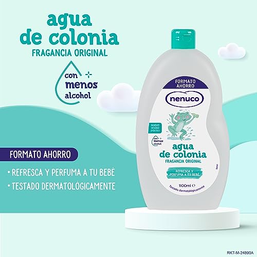 Miniatura 2 de Nenuco Agua de Colonia, Fragancia Original, con Menos Alcohol, Formato Ahorro 1100 ml (Paquete de 2)