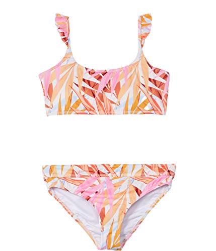 Image of Billabong Girls' Oceans Away Ruffle Trilet Two Piece Swim Set