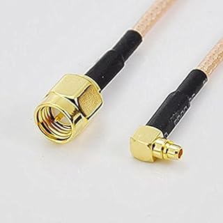 12inch SMA Male Plug to MMCX Right Angle Male Jumper RG316 Cable 30cm Ships from USA