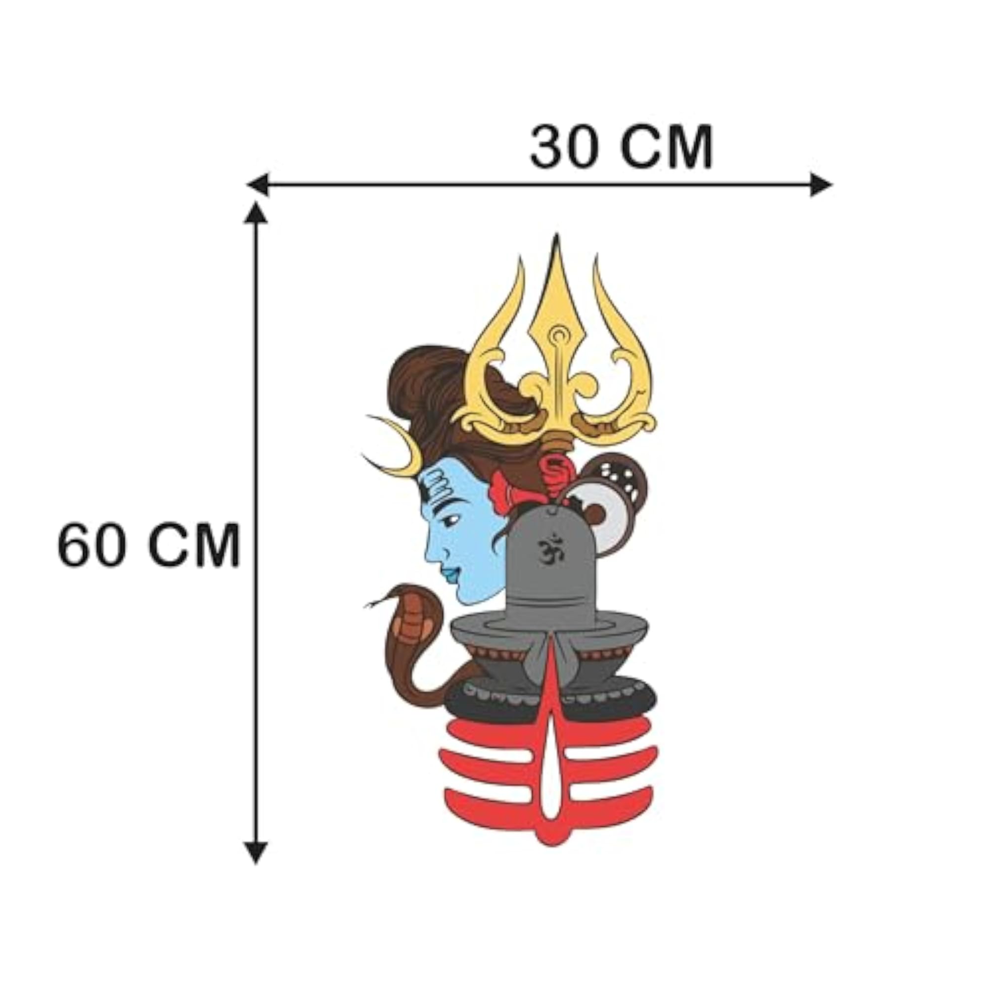 Lord Shiva Decorative Vinyl Wall Sticker for Home