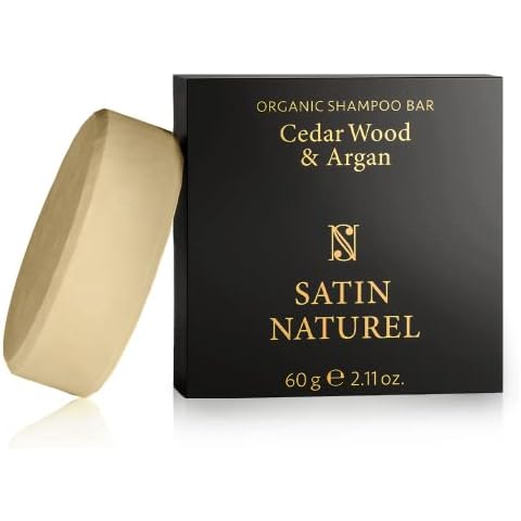 Champú sólido orgánico con aceite de argán y madera de cedro - SatinNaturel Cover