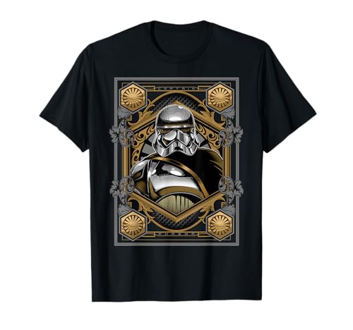 Image of Star Wars Last Jedi Captain Phasma Gold Plated Tarot T-Shirt