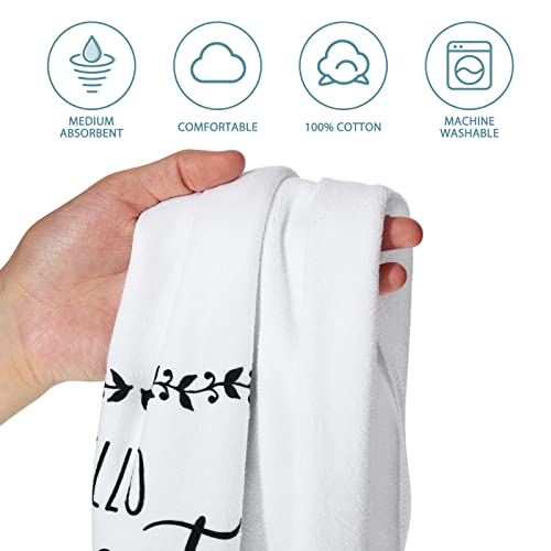 4 Pieces Funny Hand Towel With Sayings Decorative Kitchen Towels Rustic Bath Hand Towels For Bathroom Kitchen Farmhouse Restroom, 16 X 24 Inch #TOP2