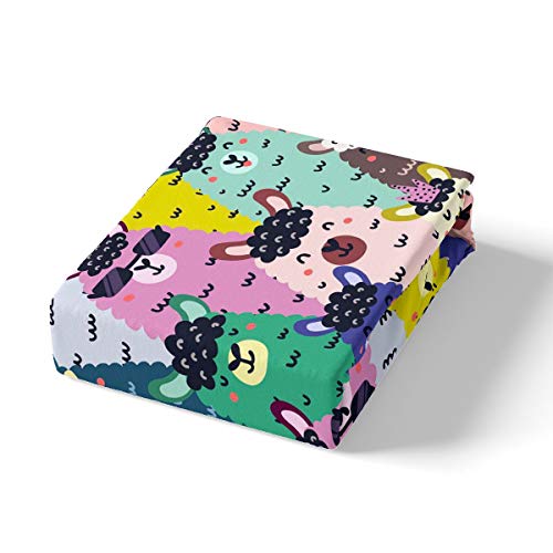 Kids Cute Llama Alpaca Bedding Set Cartoon Llama Duvet Cover For Teens Funny Colorful Llamas Comforter Cover 3D Animal Bedding & Linen 3Pcs King - Image 2