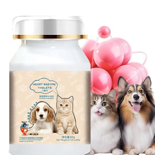 Hundeherz -Ergänzungsmittel 200 Stücke Hunde Herz Ergänzungen für EIN gesundes Herz und eine sichere Sicherung alltäglicher Unterstützung versorgen Fitness und unterstützen EIN gesundes Immunsystem