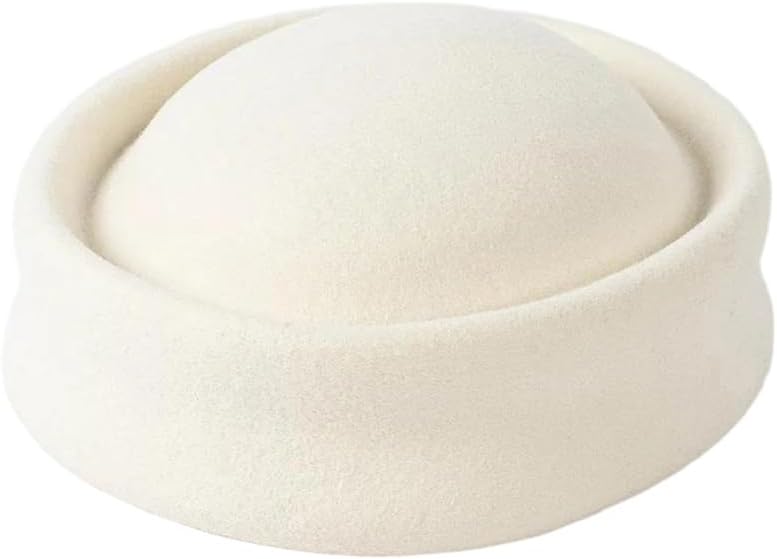 Wool Stewardess Stage Hat Fall Winter Fashion Strap Berets