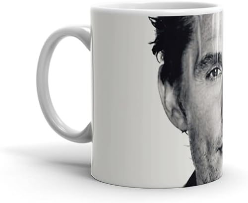 Miniatura 2 de Taza de café de cerámica blanca Matthew Holidays Mcconaughey Home Lavavajillas Boda Seguro Cumpleaños Fiesta Taza de Té Microondas 15 11 Oz