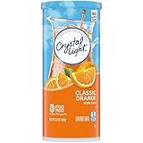 Crystal Light Classic Orange with Vitamin C & Calcium Drink Mix (20 Pitcher Packets, 4 Canisters of