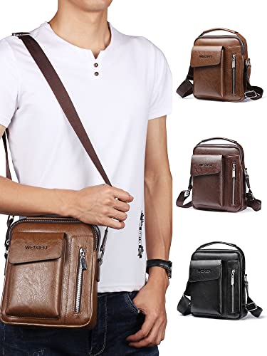 Hlily Bolsa de ombro masculina moda tendência bolsa mensageiro casual esportes ao ar livre bolsa mas