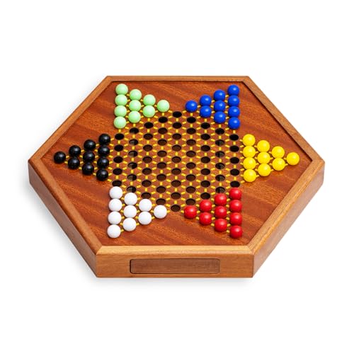 Juego de Mesa Damas Chinas de Madera con Cajón 32x28x4cm miniatura 2