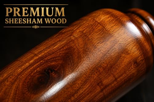 Image of DRAGORA Creation Sheesham Wood Indian Clubs /Mudgal /Meel /Clubbell /Karla Kattai /Weight,Fitness Equipment for Men & Women,for Home & Gym Workout,Made in India,1 Unit (5kg)