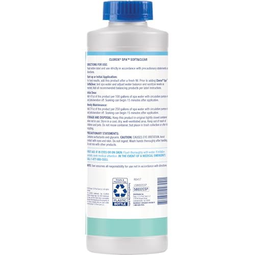 Clorox® Pool&Spa™ Soft&Clear, Maintains Clear Soft Water, Reduces Spa Maintenance, 32 Ounces (Pack of 1) - Thumbnail 2