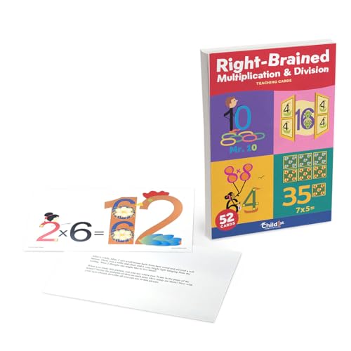 Right-Brained Multiplication & Division Teaching Cards